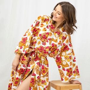 Printfresh-Waffles in Bed-Cloud-Robe